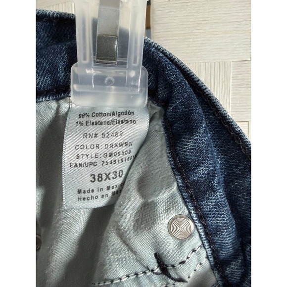 George Mens Athletic Fit Blue Wash Denim Jeans 38x30 RN 52469 - Picture 4 of 5